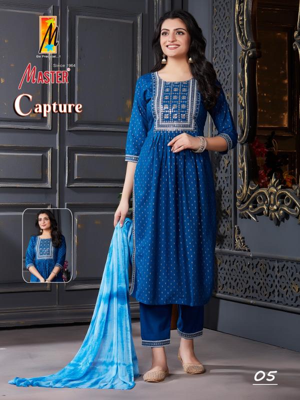 Master Capture Casual Rayon Kurti With Bottom Dupatta Collection